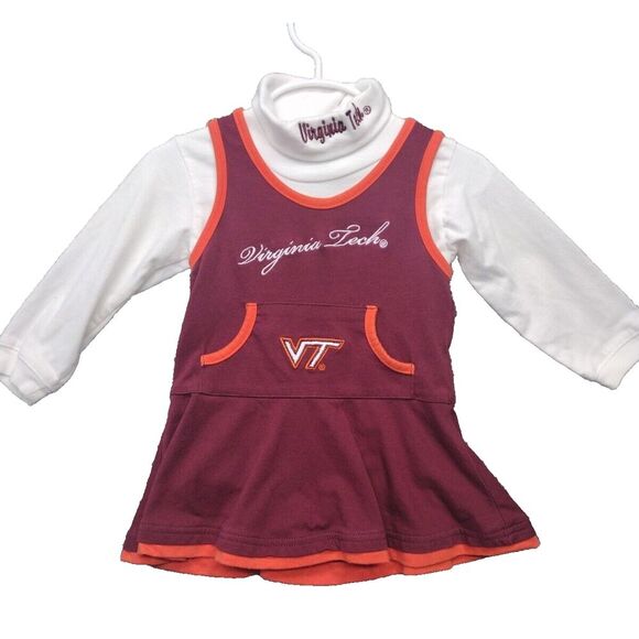 Virginia Tech Cheerleading Outfit Size 18 Months... Hokies...Big Logo - ADORABLE - Picture 1 of 10
